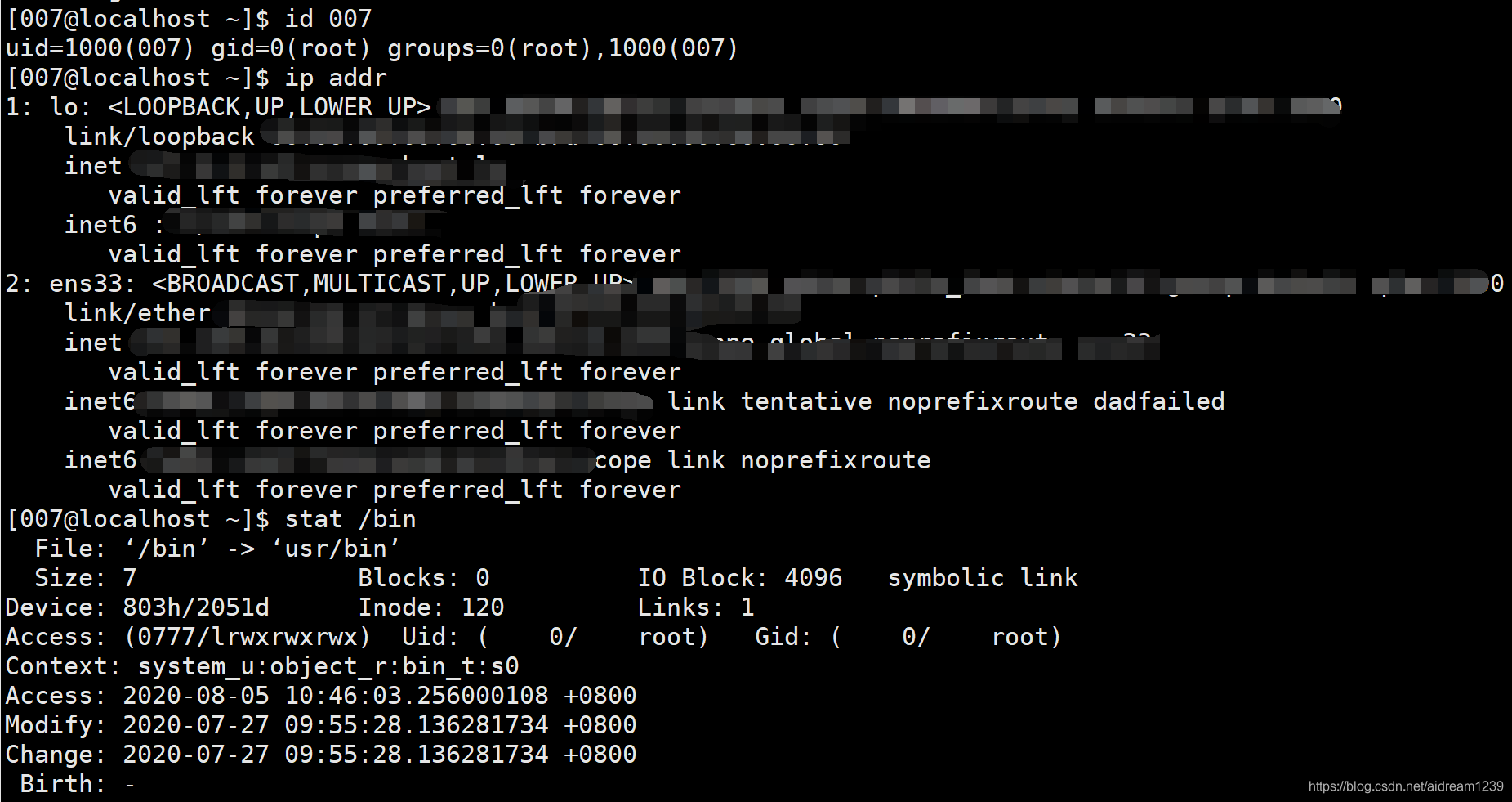 CentOS 7下修改用户名及当前所在目录的显示颜色